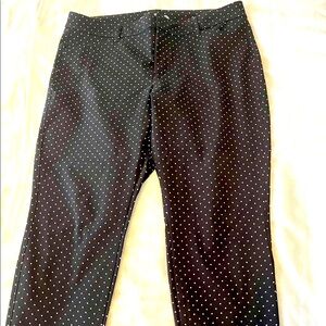 Lord&Tailor polka dot capri pants 18W new without tags never worn